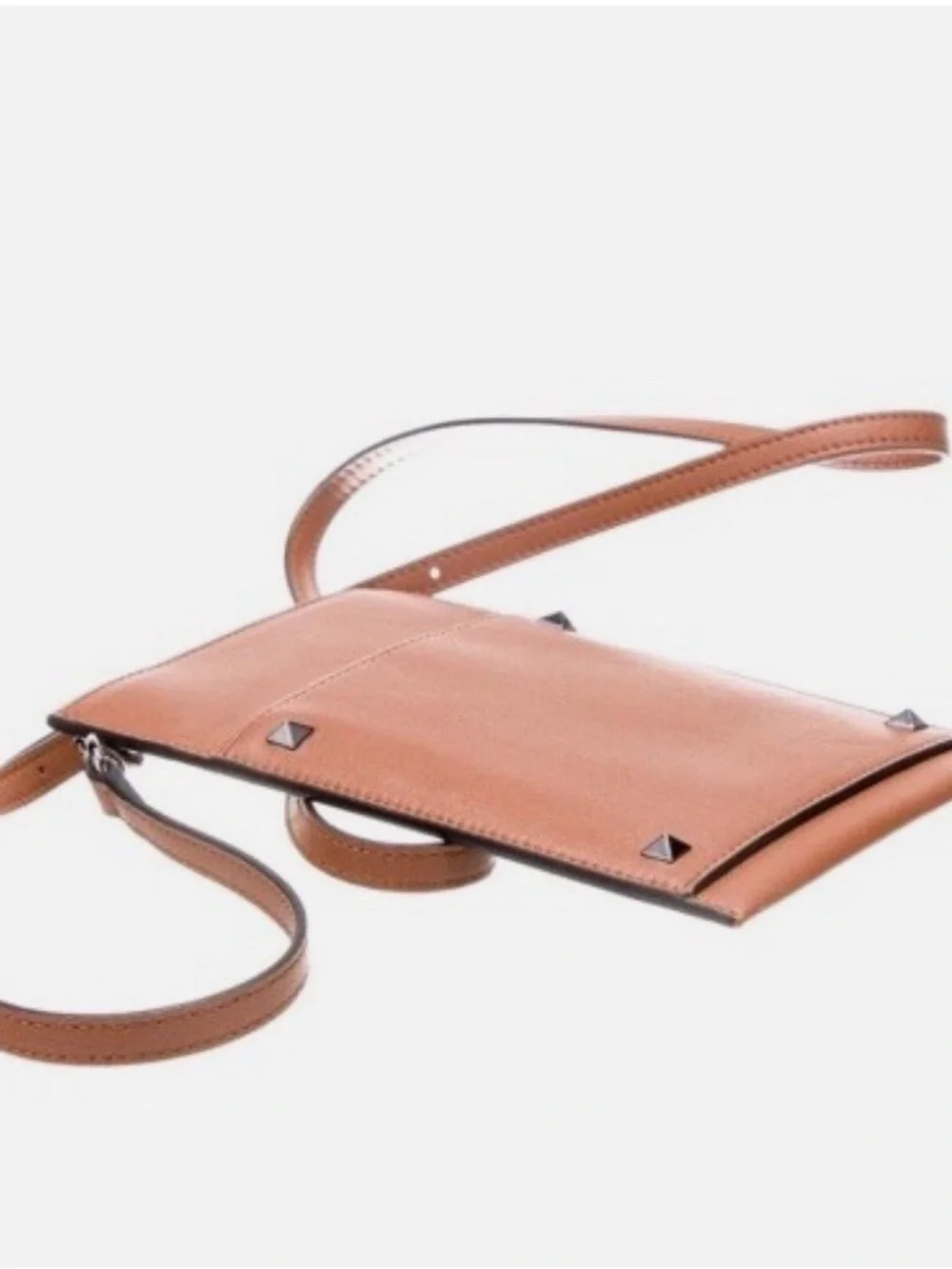 Valentino Rockstud Brown Leather Smartphone Case NWT